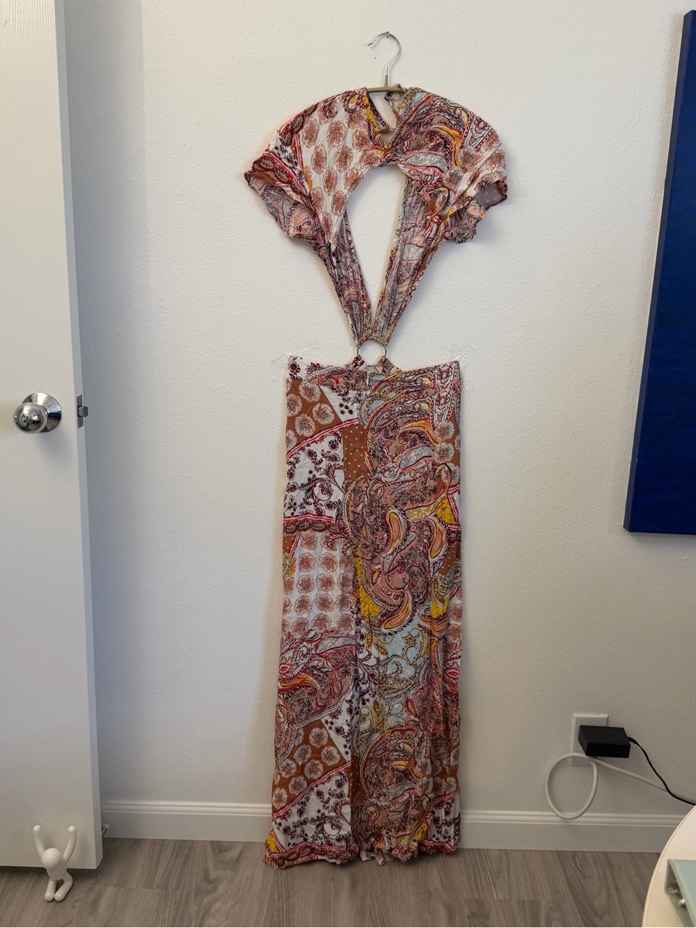 Boho Patchwork Print Maxi Dress